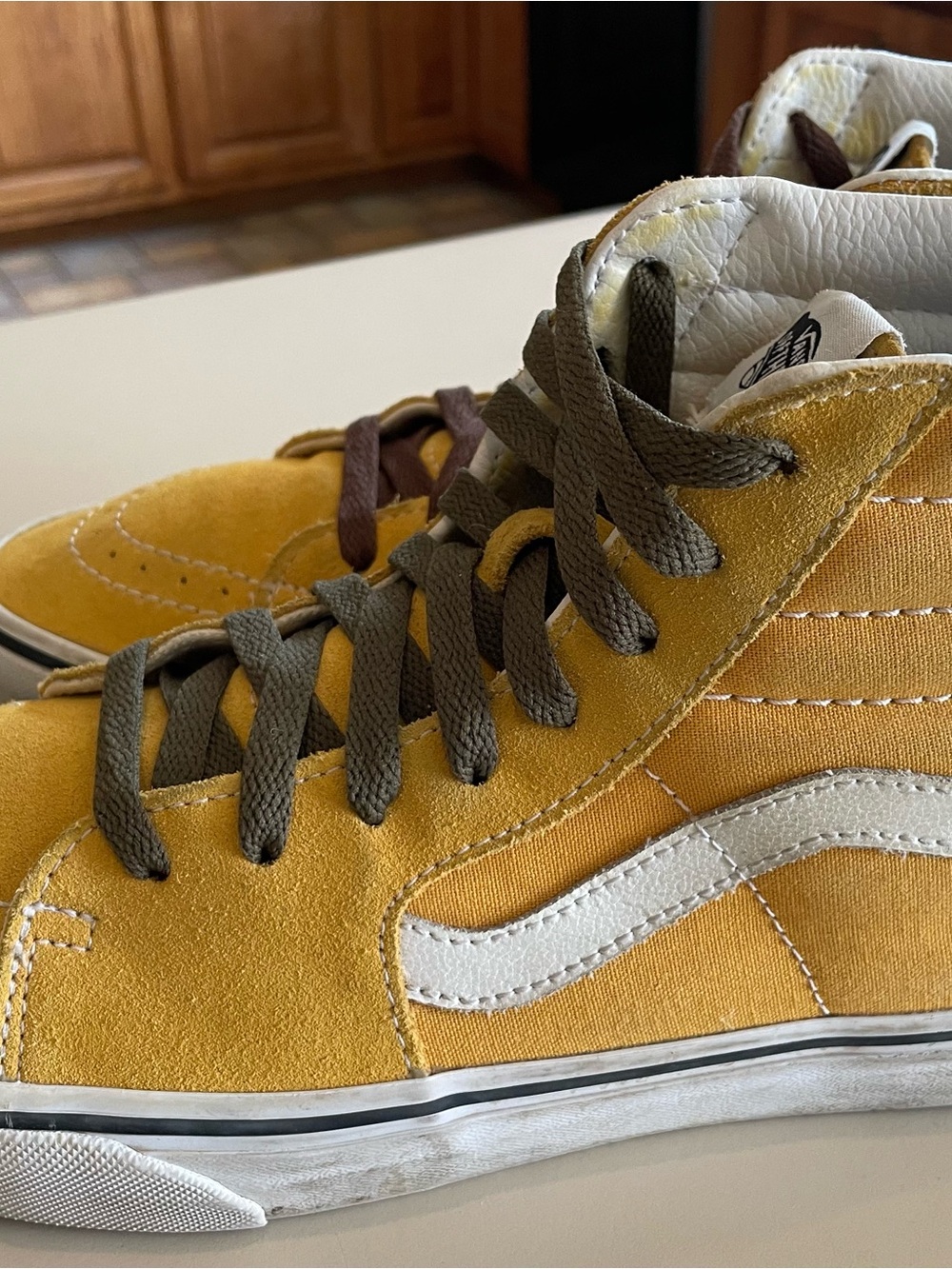 Vans Yellow Suede High-Top Old Skool